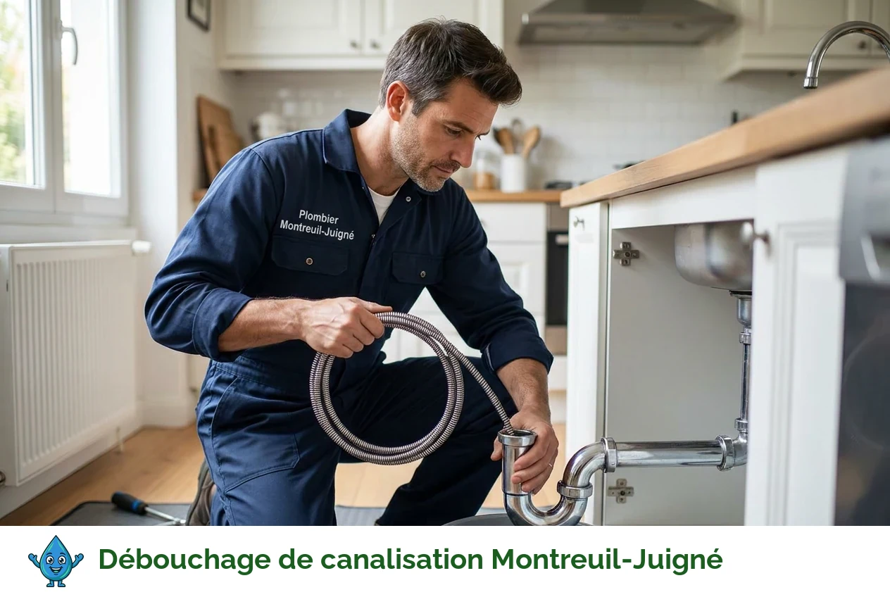 Débouchage de canalisation à Montreuil-Juigné