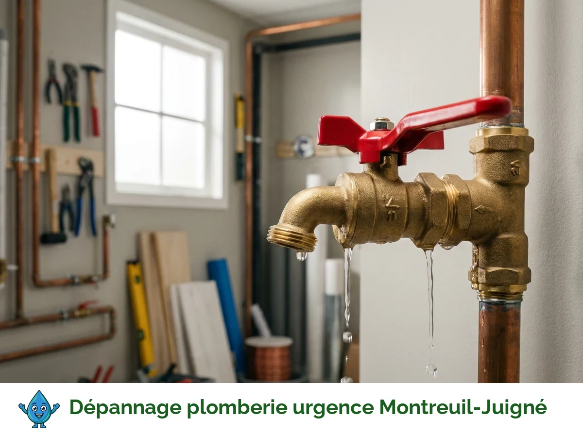 Dépannage plomberie urgence à Montreuil-Juigné