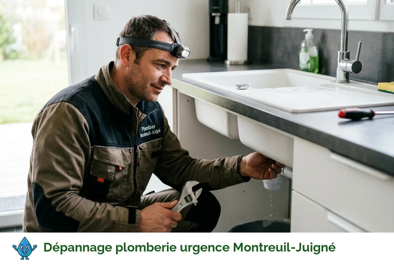 Dépannage plomberie urgence à Montreuil-Juigné