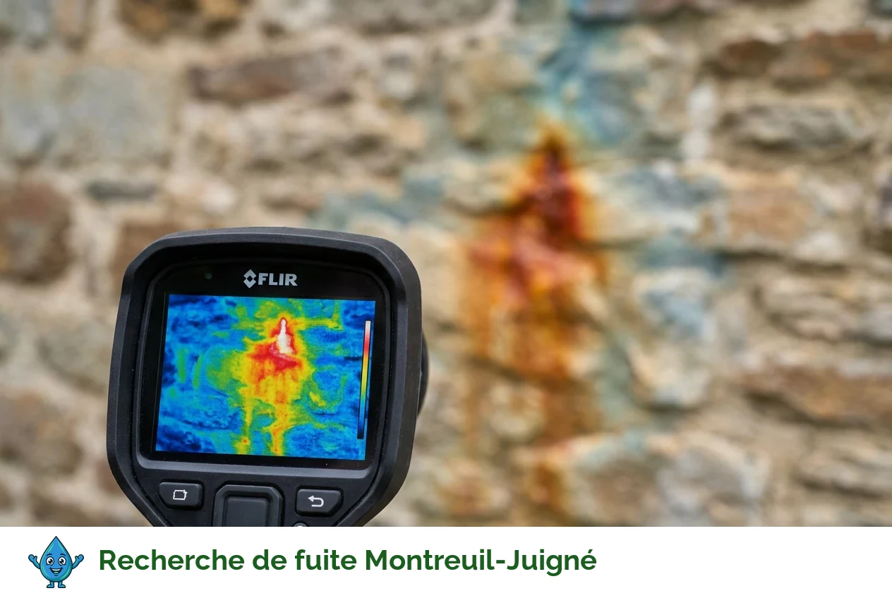 Recherche de fuite à Montreuil-Juigné