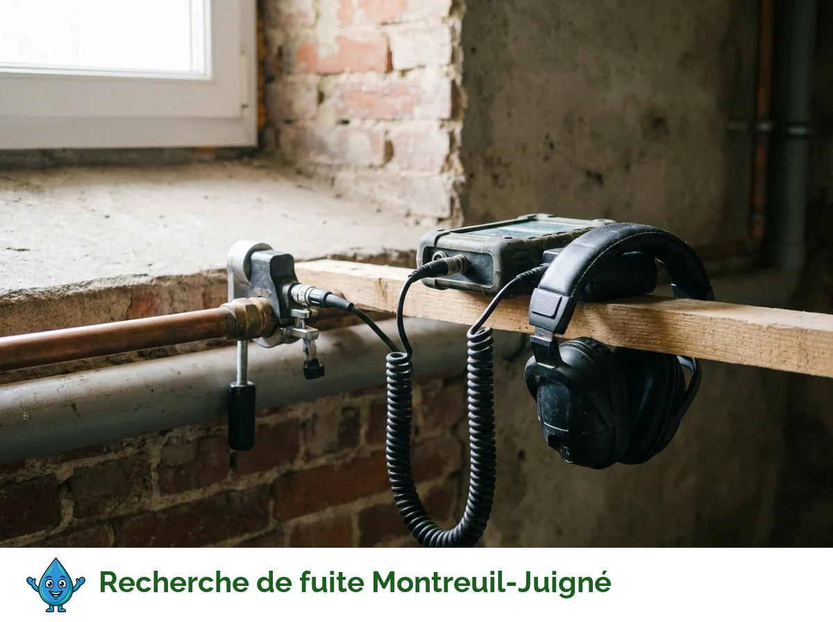 Recherche de fuite à Montreuil-Juigné