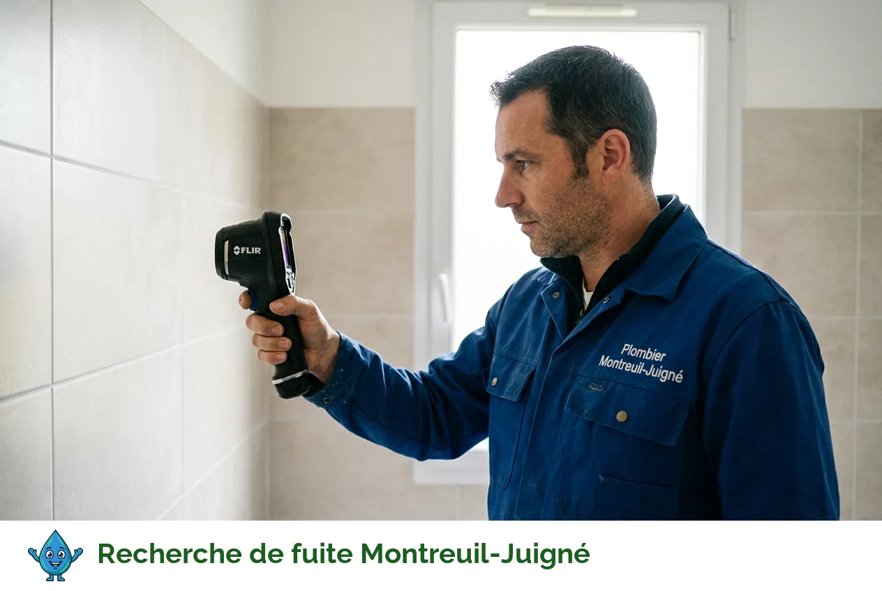 Recherche de fuite à Montreuil-Juigné