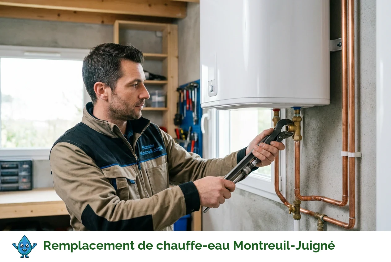 Remplacement de chauffe-eau à Montreuil-Juigné