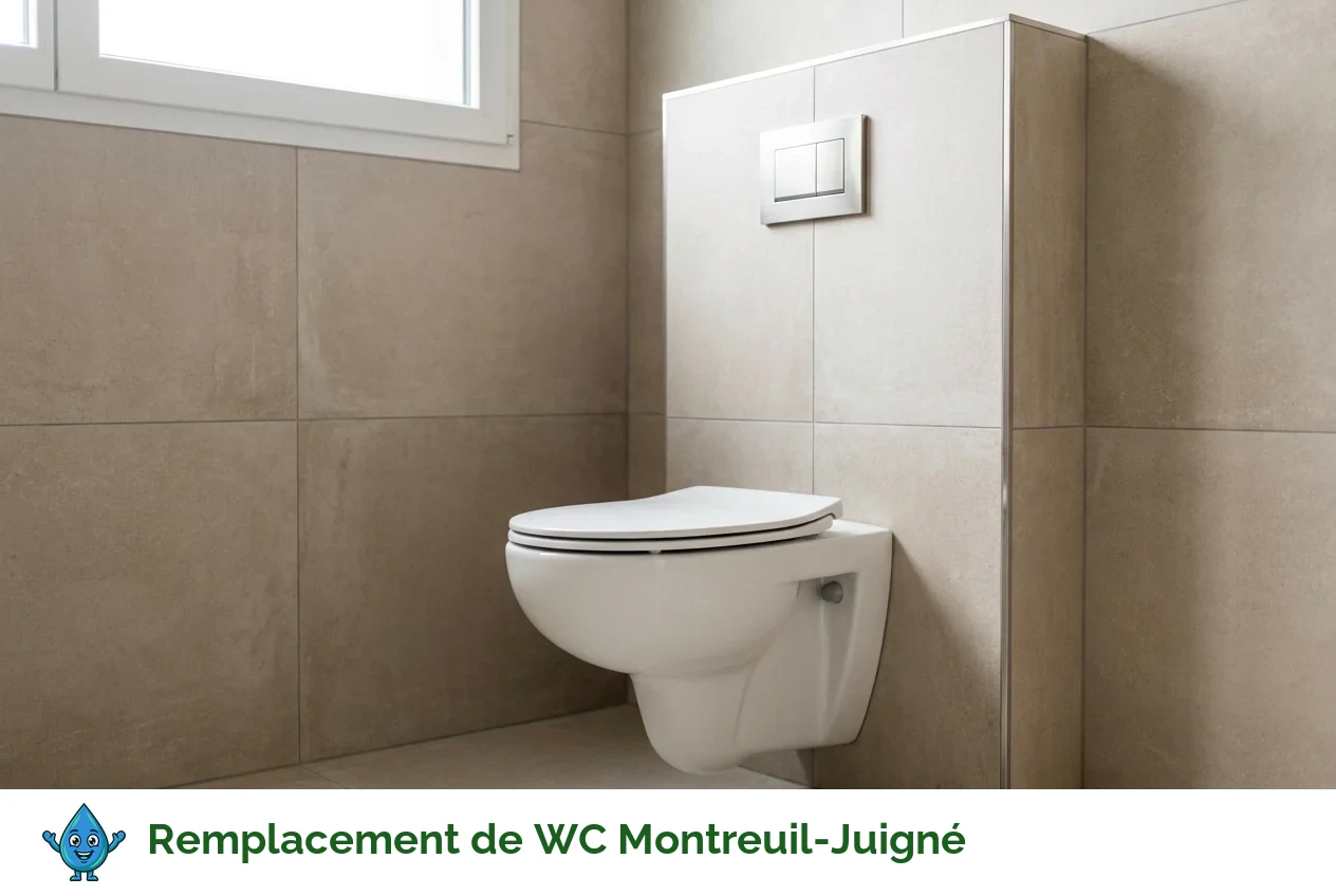 Remplacement de WC à Montreuil-Juigné