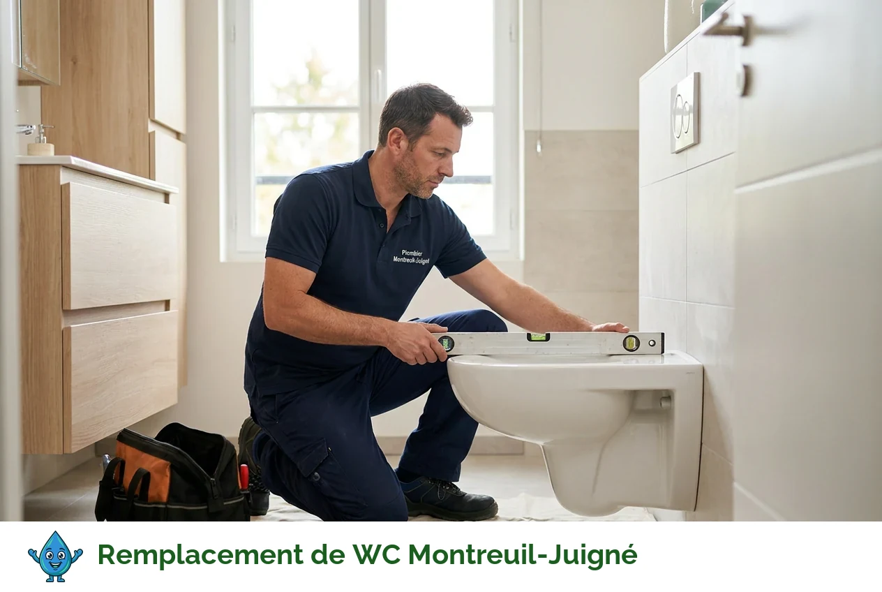 Remplacement de WC à Montreuil-Juigné